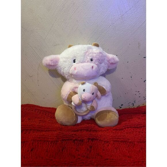 Animal Adventure Pink Pig Baby First Plush w/Rattle Stuffed Animal 13” Infant To - Picture 1 of 3